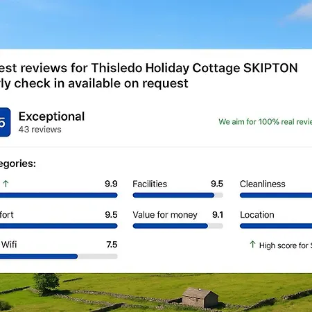 בית נופש Dog-friendly Cottage, Skipton, Thisledo